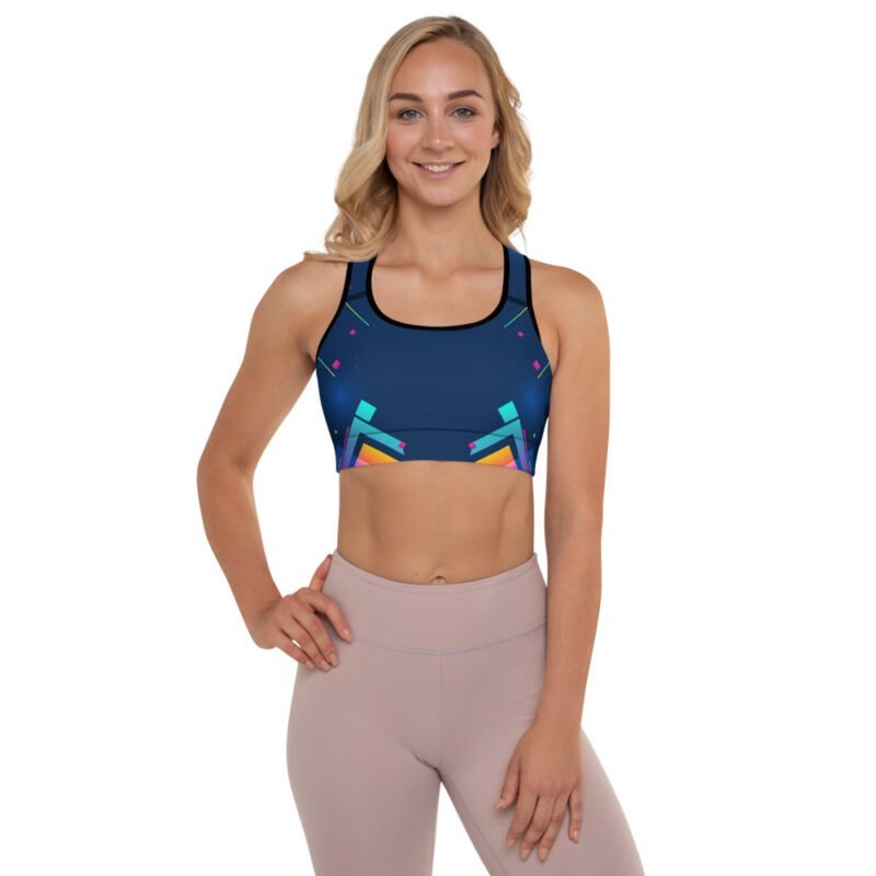 Colourful Padded Sports Bra