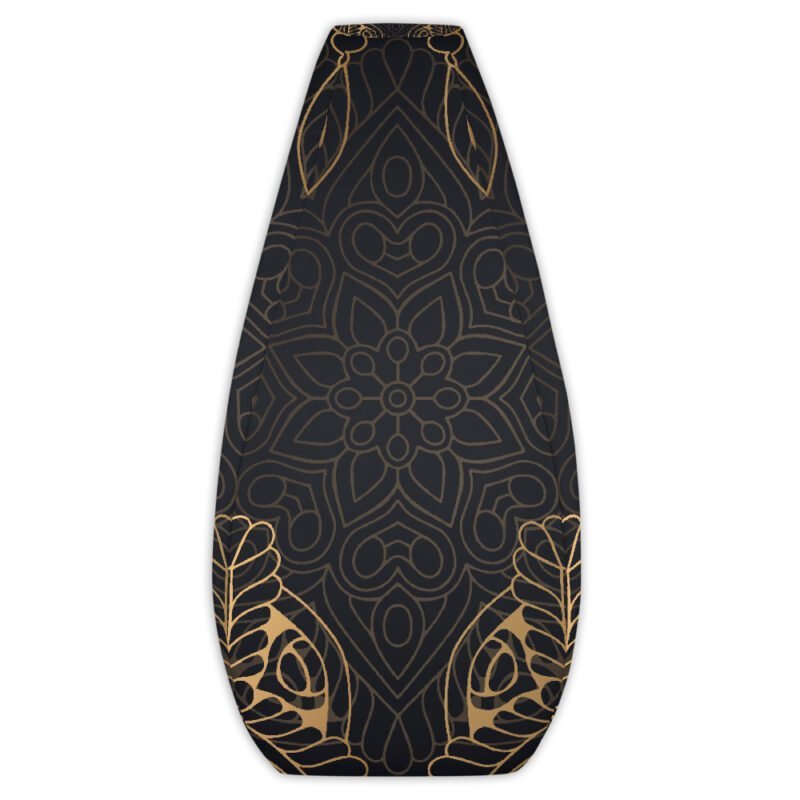 Golden Black Bean Bag Chair (Only Cover)