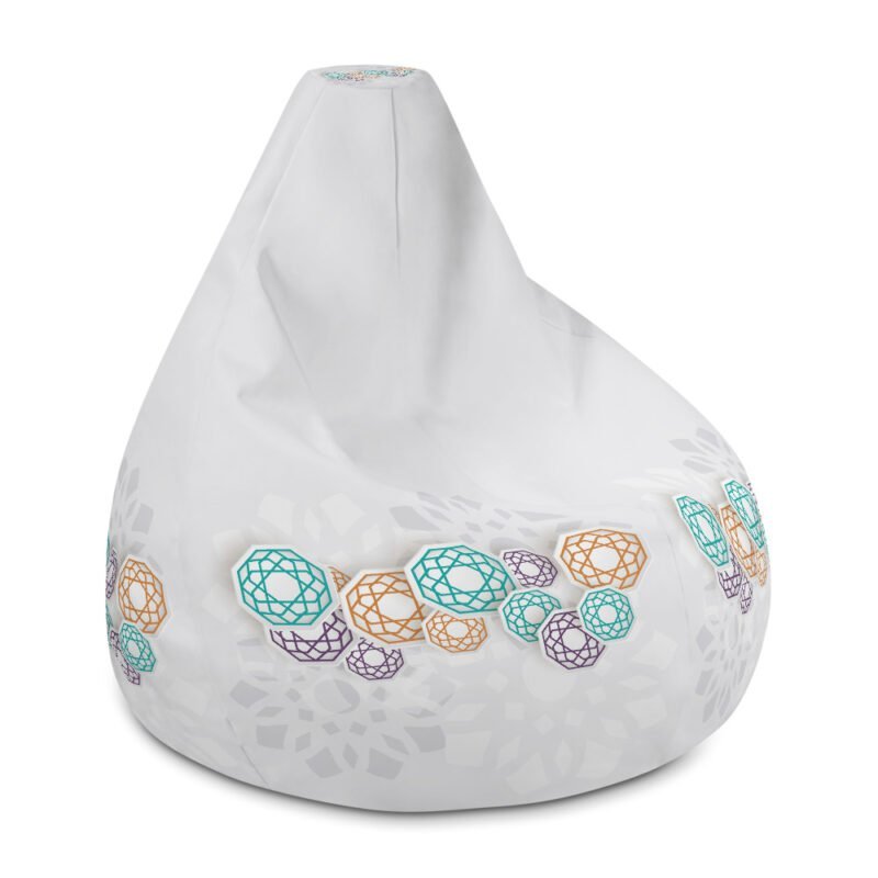 3D Colored Bean Bag Chair (With Filling)
