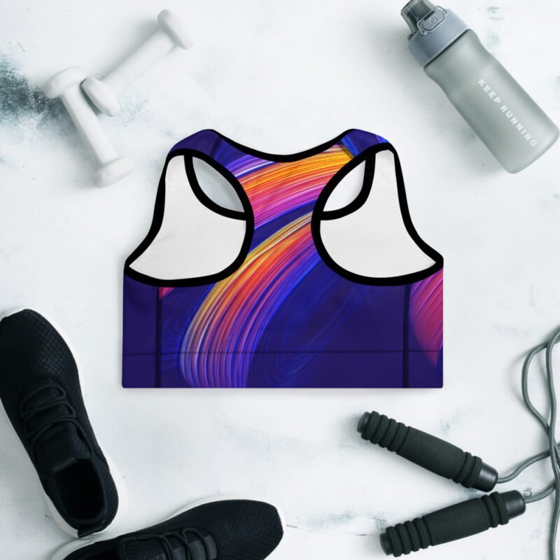 Colors in the Sky Padded Sports Bra - Image 8