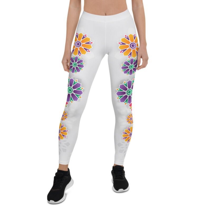 Color Flower Leggings - Image 5