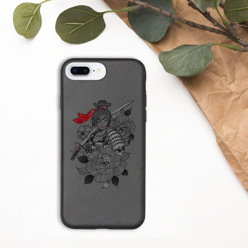 iPhone Samurai Girl Combat Biodegradable Case - Image 4