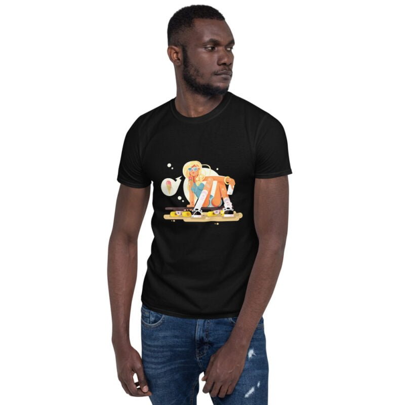 Skateboard Girl Unisex T-Shirt - Image 2