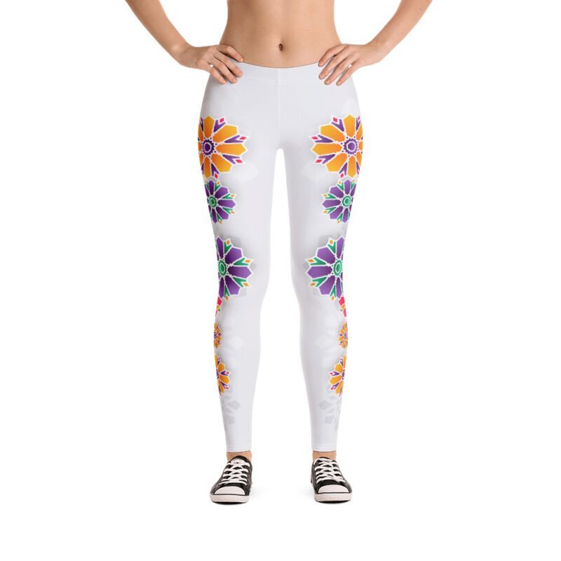 Color Flower Leggings - Image 6