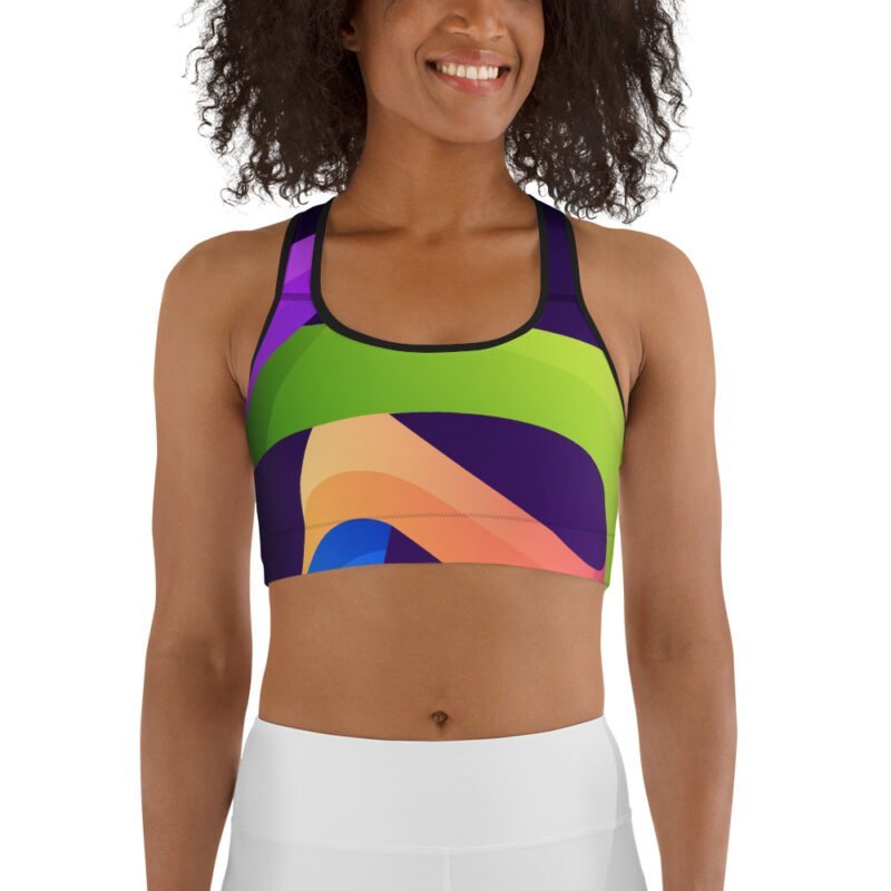 Flying Strips Sports Bra