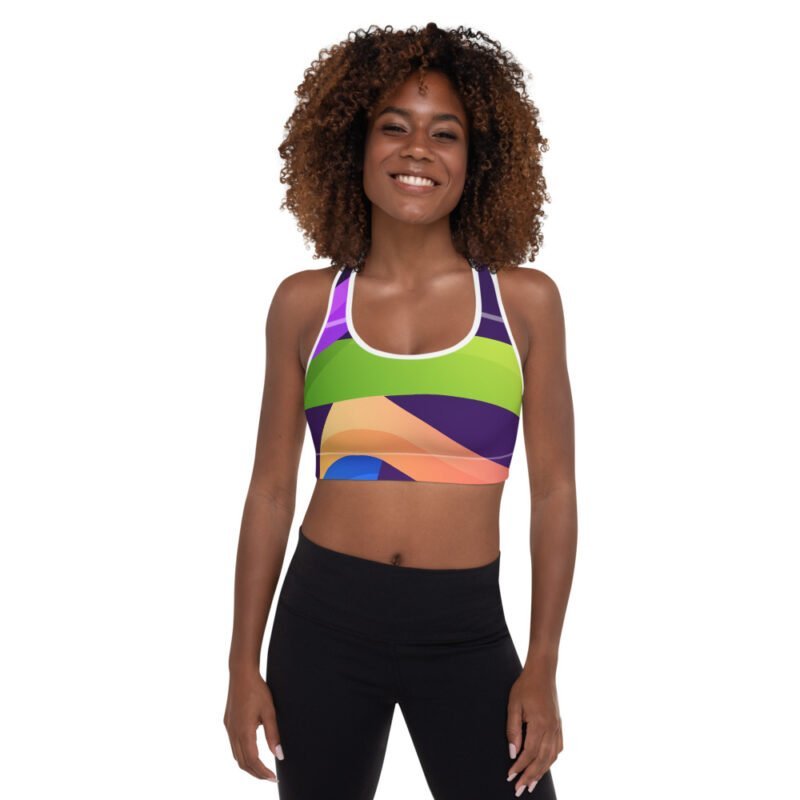 Flying Strips Padded Sports Bra - Image 3