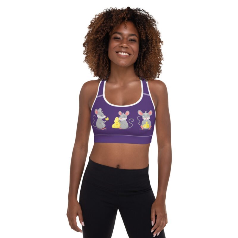 Happy Mouse Padded Sports Bra