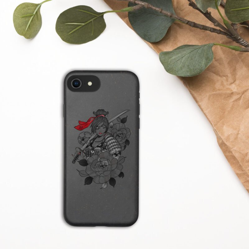 iPhone Samurai Girl Combat Biodegradable Case - Image 5
