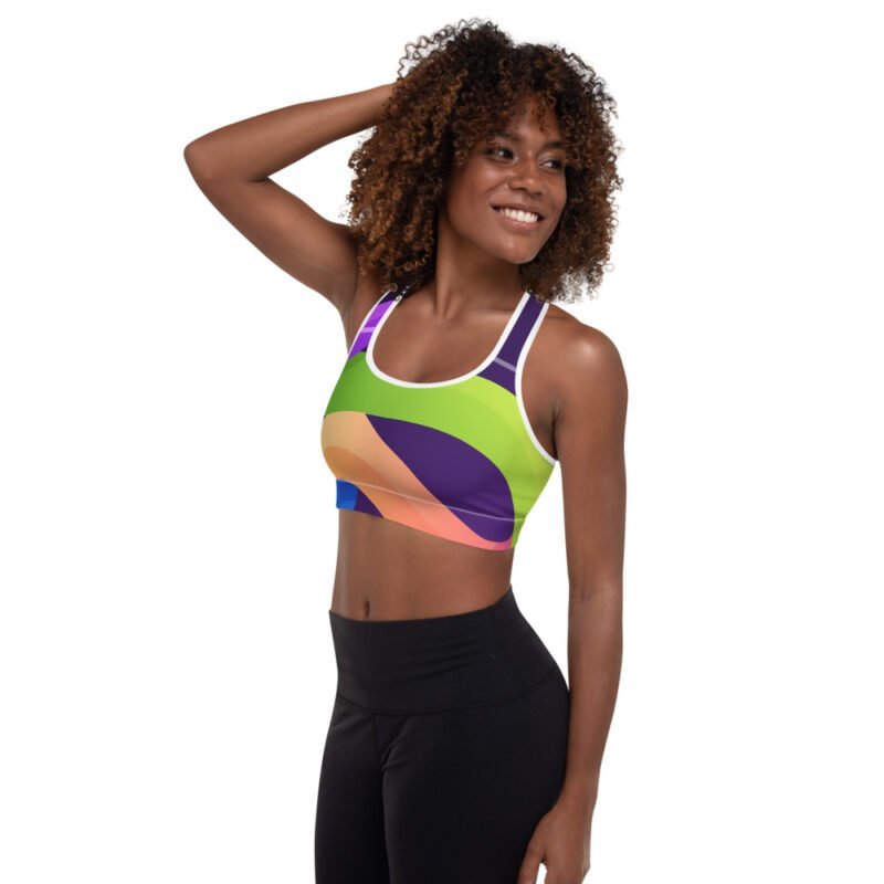 Flying Strips Padded Sports Bra - Image 4
