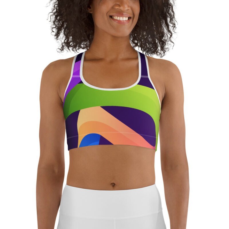 Flying Strips Sports Bra - Image 4