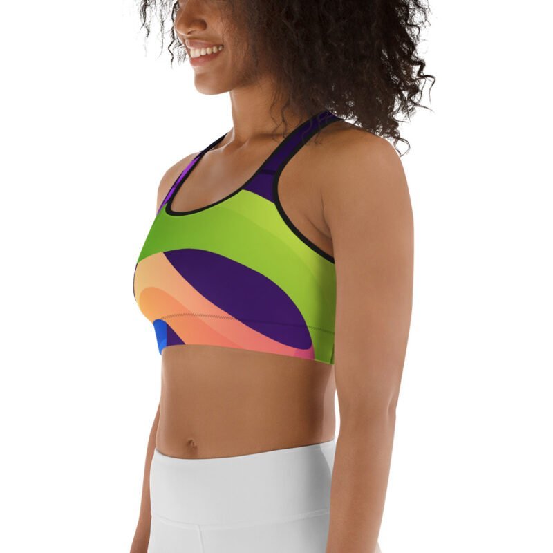 Flying Strips Sports Bra - Image 2