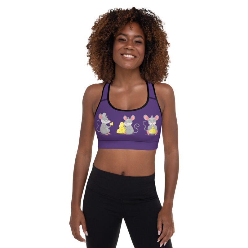 Happy Mouse Padded Sports Bra - Image 5