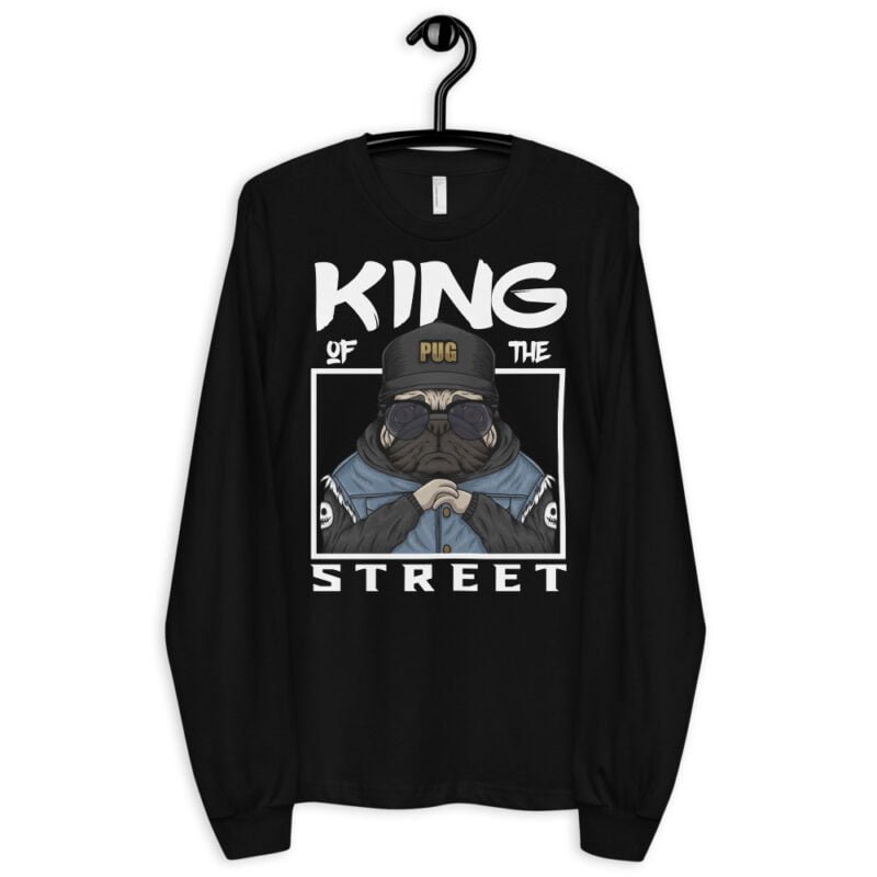 King PUG Long Sleeve T-shirt - Image 6