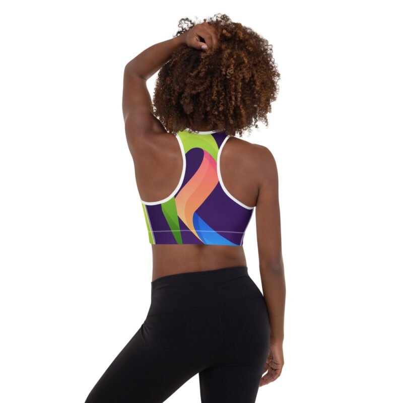 Flying Strips Padded Sports Bra - Image 2