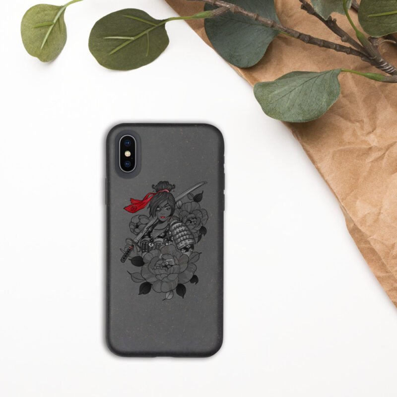 iPhone Samurai Girl Combat Biodegradable Case - Image 6