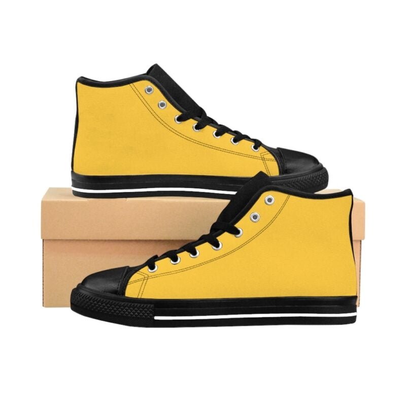 Yellow - Men's High-top Sneakers