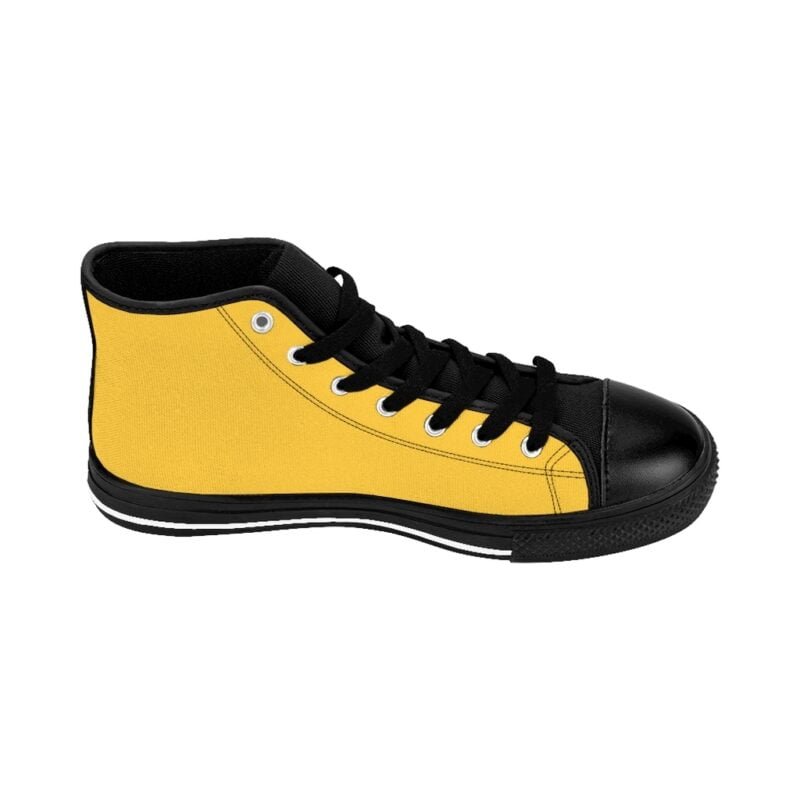 Yellow - Men's High-top Sneakers - Image 4