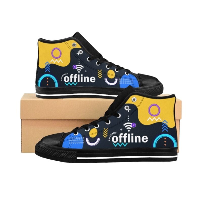 Offline Gamers - Men's High-Top Sneakers