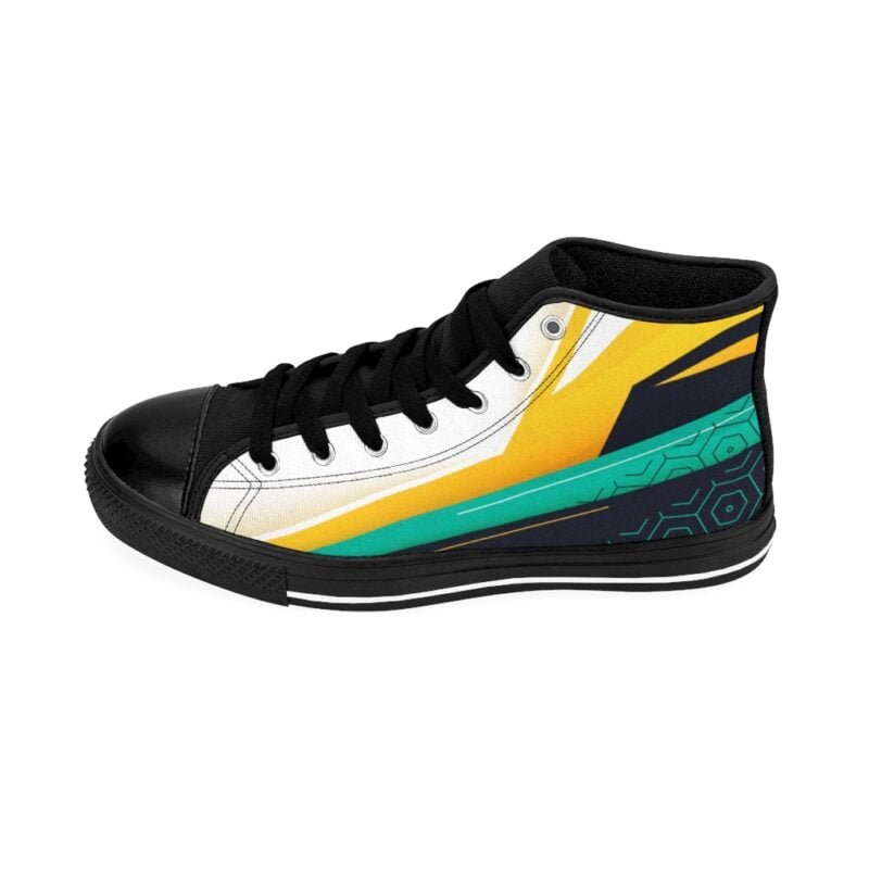 Geometric Memphis - Men's High-top Sneakers - Image 3