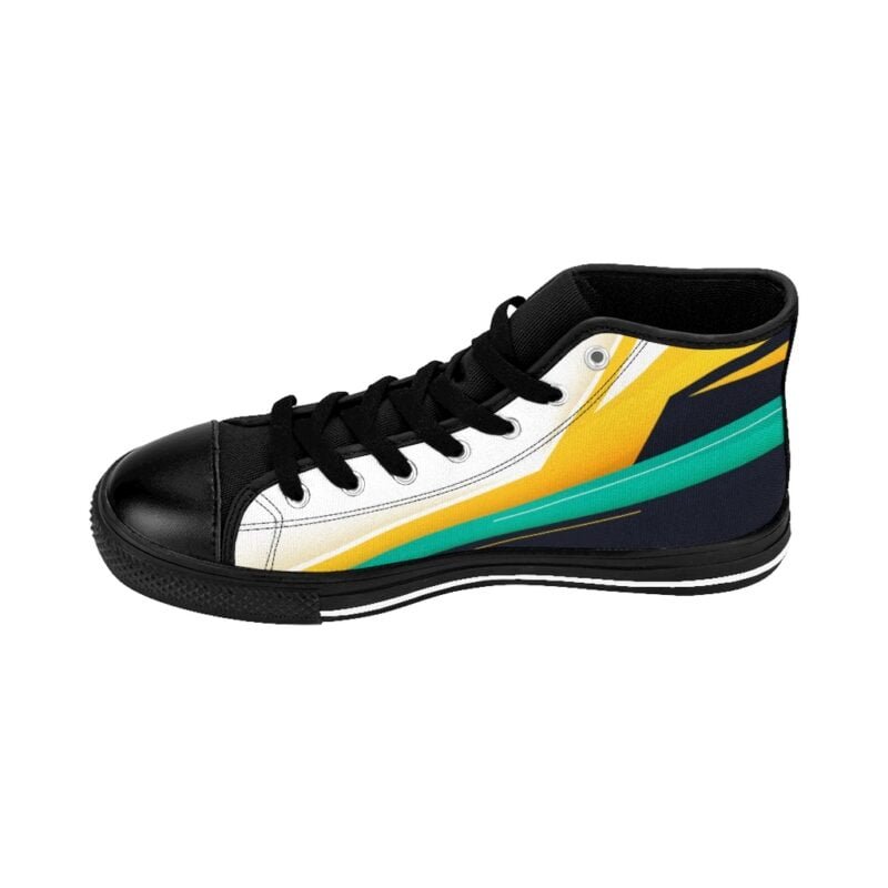 Geometric Memphis - Men's High-top Sneakers - Image 7