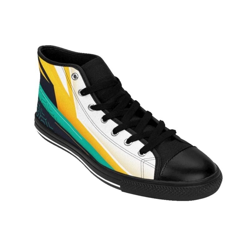 Geometric Memphis - Men's High-top Sneakers - Image 8