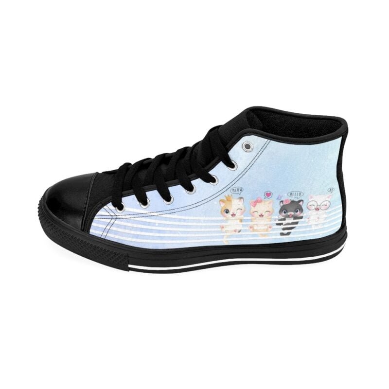 4 Cute Baby Cats - Women's High-Top Sneakers - Image 3