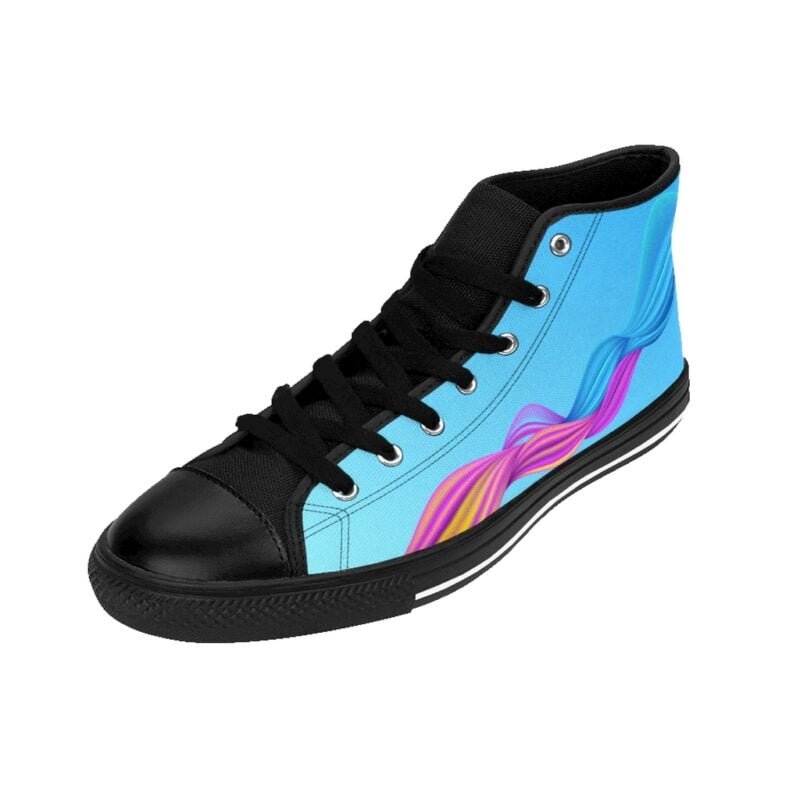 Colourful Braided - Women's High-Top Sneakers - Image 5