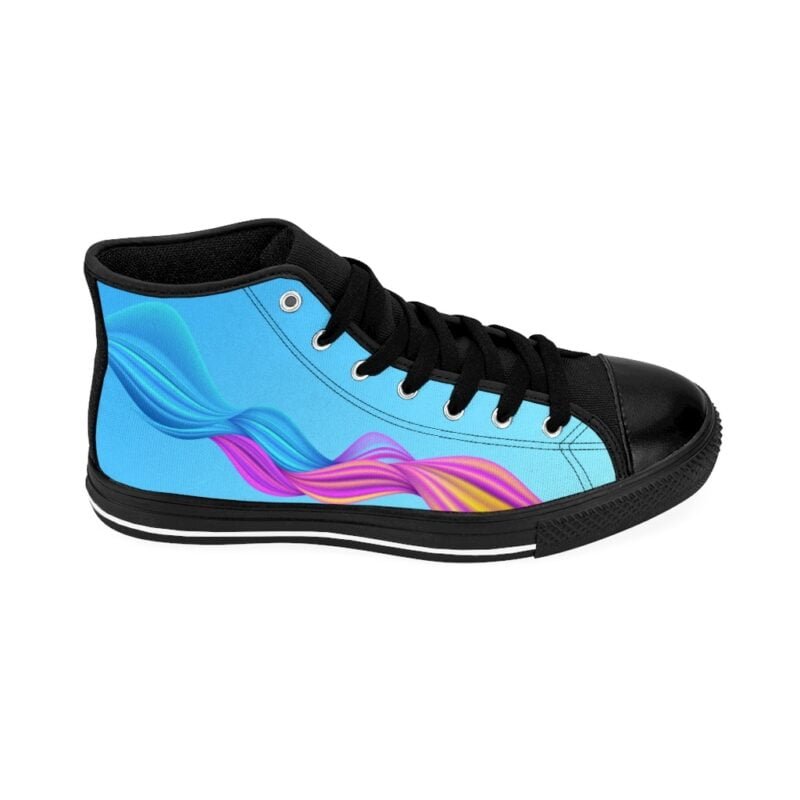 Colourful Braided - Women's High-Top Sneakers - Image 6