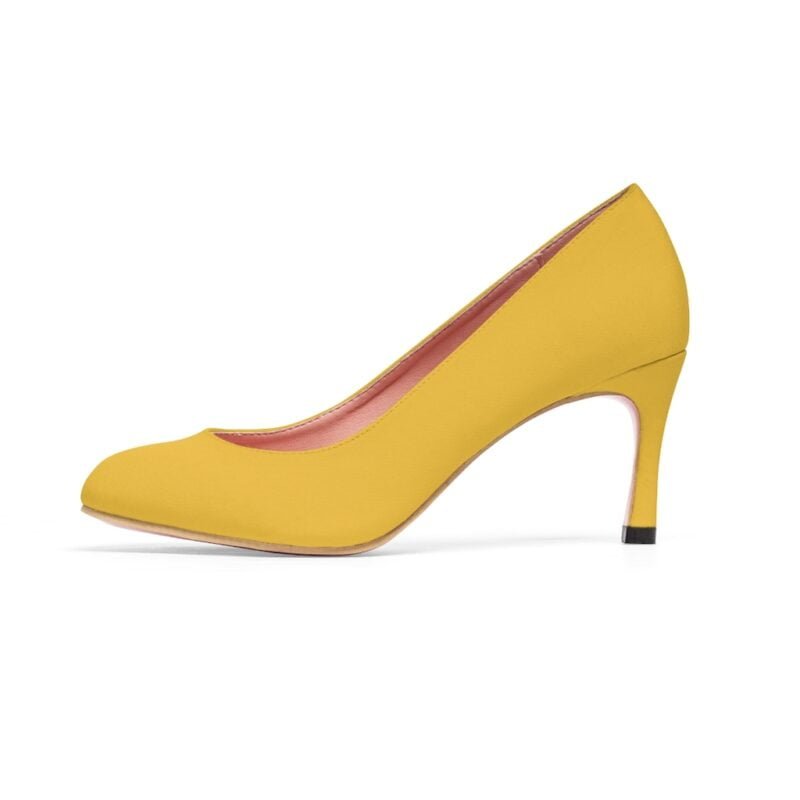 Yellow Women's High Heels - Image 4