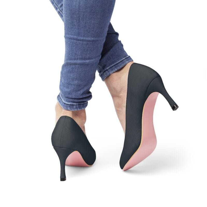 Shadows Grey Women's High Heels - Image 8