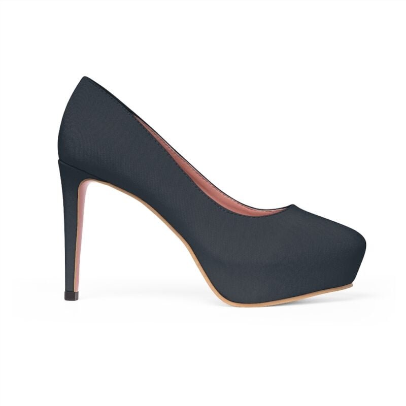 Shadows Grey Women's Platform Heels - Image 6