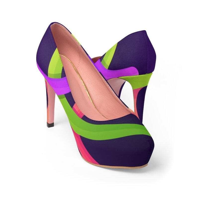 Flying Strips Women's Platform Heels - Image 2