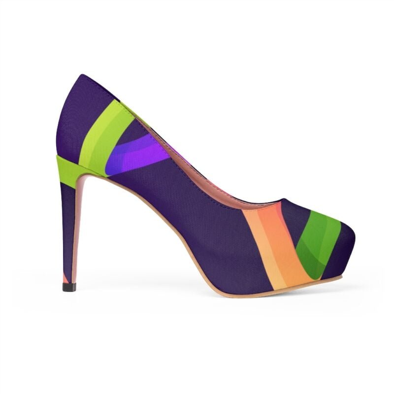 Flying Strips Women's Platform Heels - Image 6