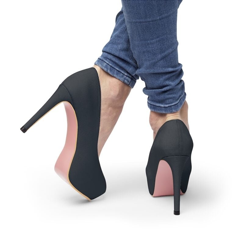 Shadows Grey Women's Platform Heels