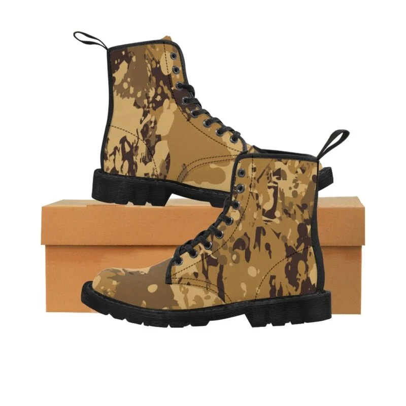 Grunge Camouflage Men's Boots