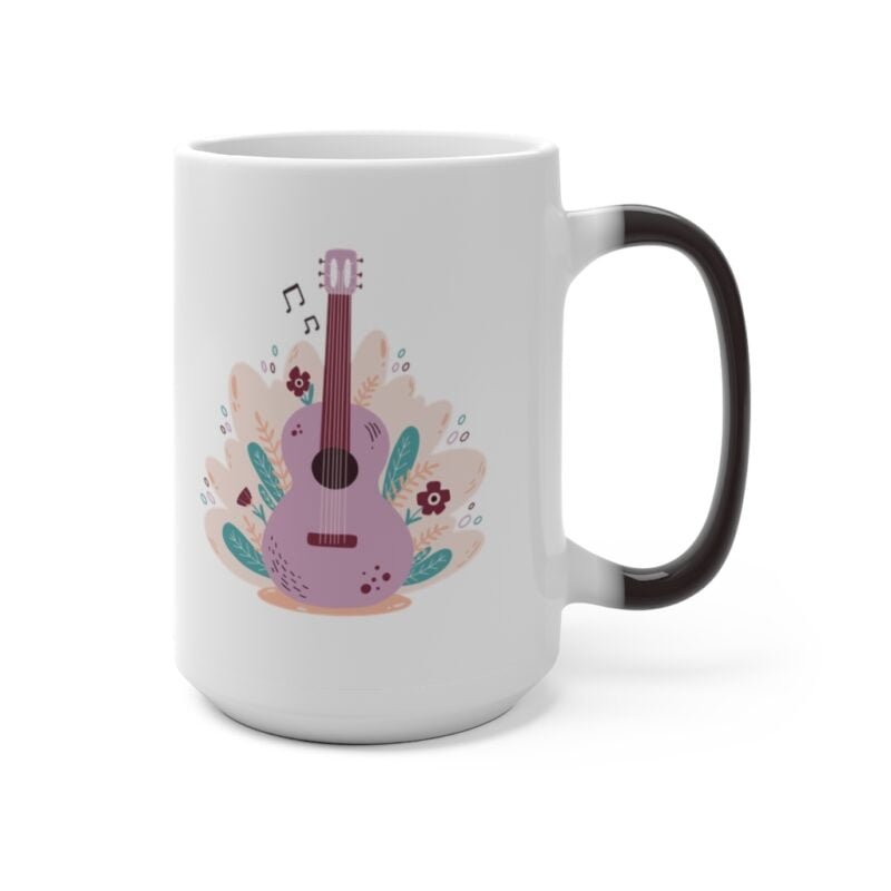 Guitar & Music Note - Color Changing Mug - Image 8