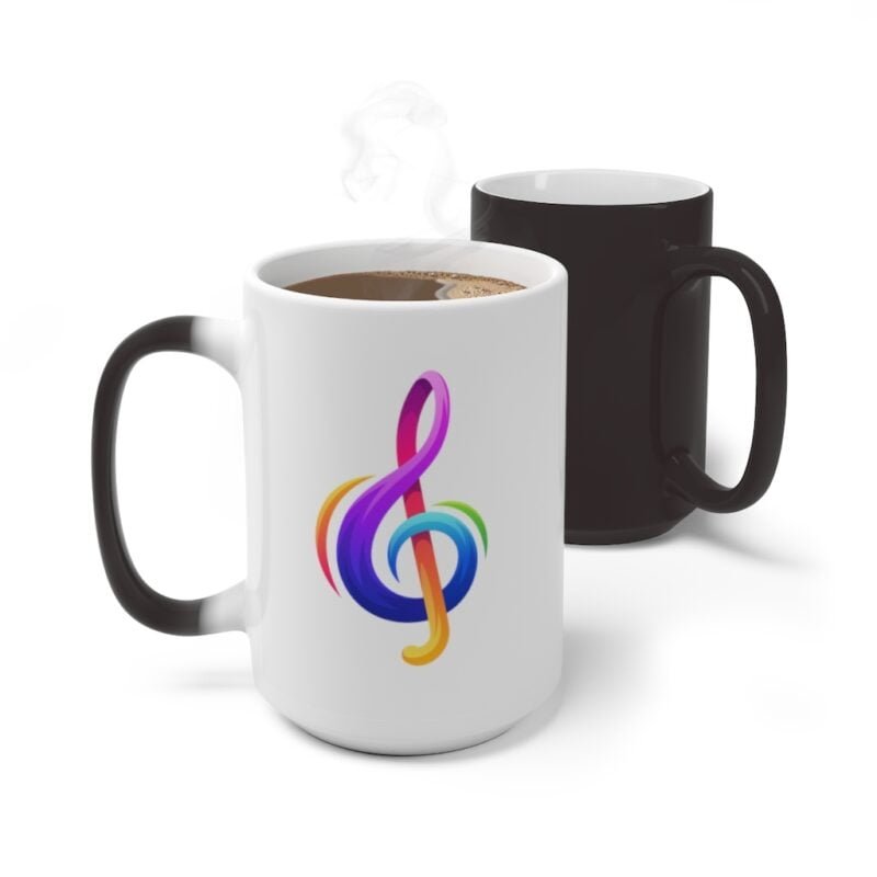 Guitar & Music Note - Color Changing Mug - Image 10