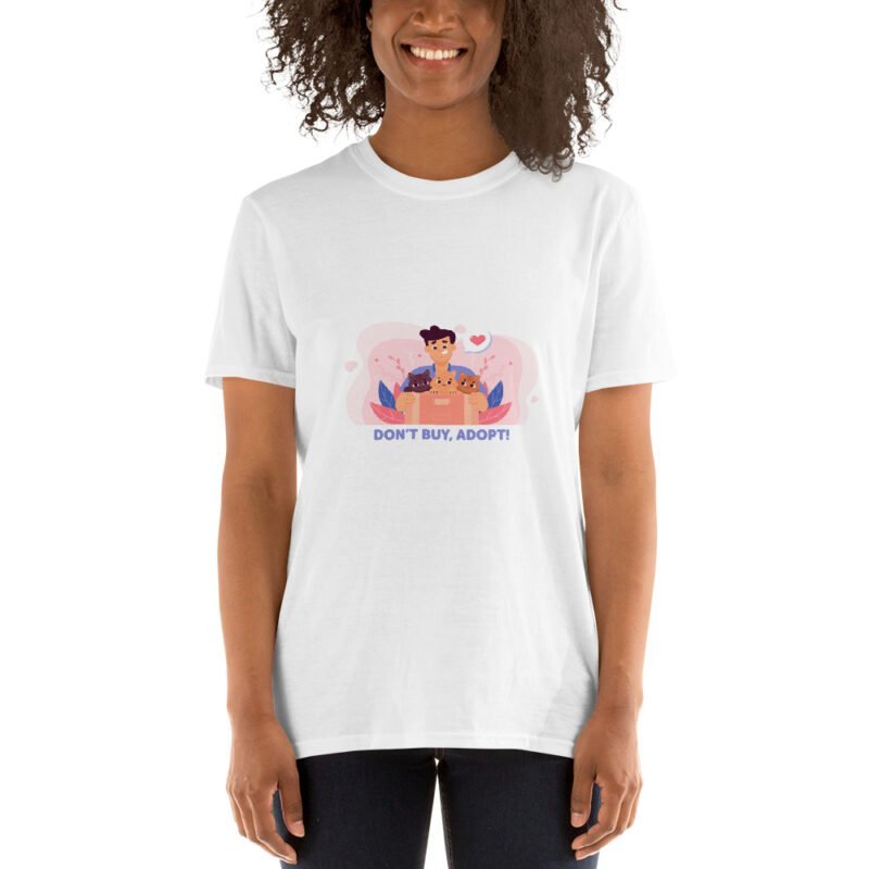 Don't Buy, Adopt! - Unisex T-Shirt - Image 3