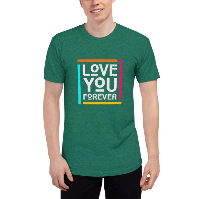 Love You Forever - Unisex Tri-Blend Track Shirt - Image 4