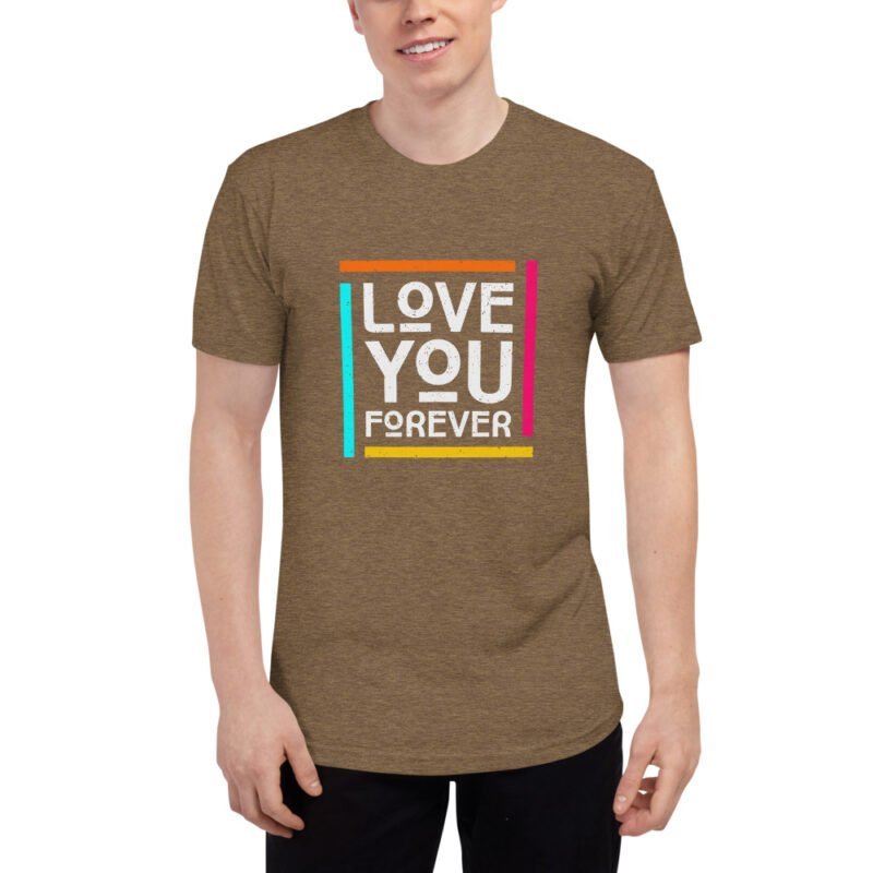 Love You Forever - Unisex Tri-Blend Track Shirt - Image 2
