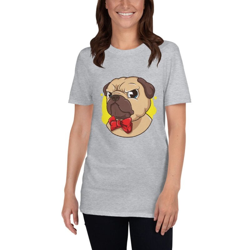 Cute PUG Unisex T-Shirt - Image 8