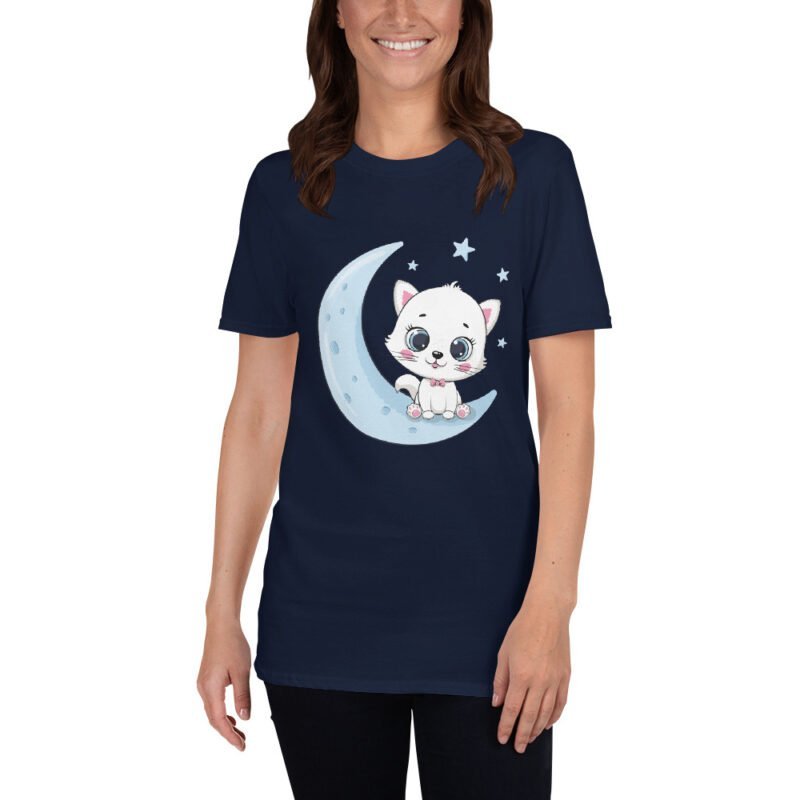 Kitten on the moon Unisex T-Shirt