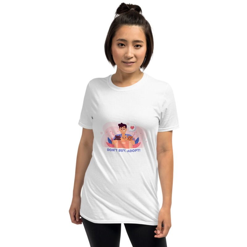 Don't Buy, Adopt! - Unisex T-Shirt - Image 4
