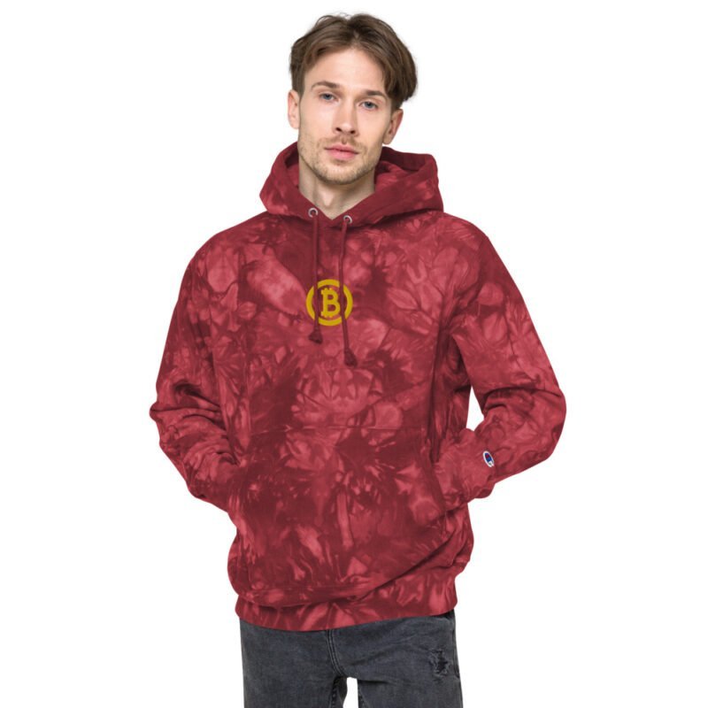 Bitcoin Unisex Champion tie-dye hoodie - Image 4