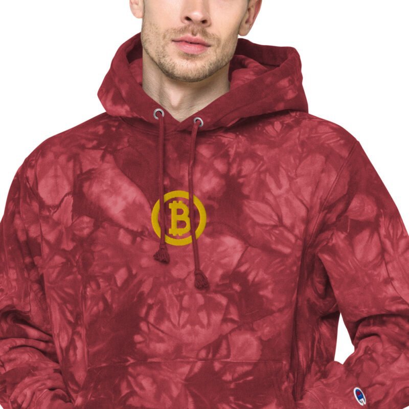 Bitcoin Unisex Champion tie-dye hoodie - Image 5
