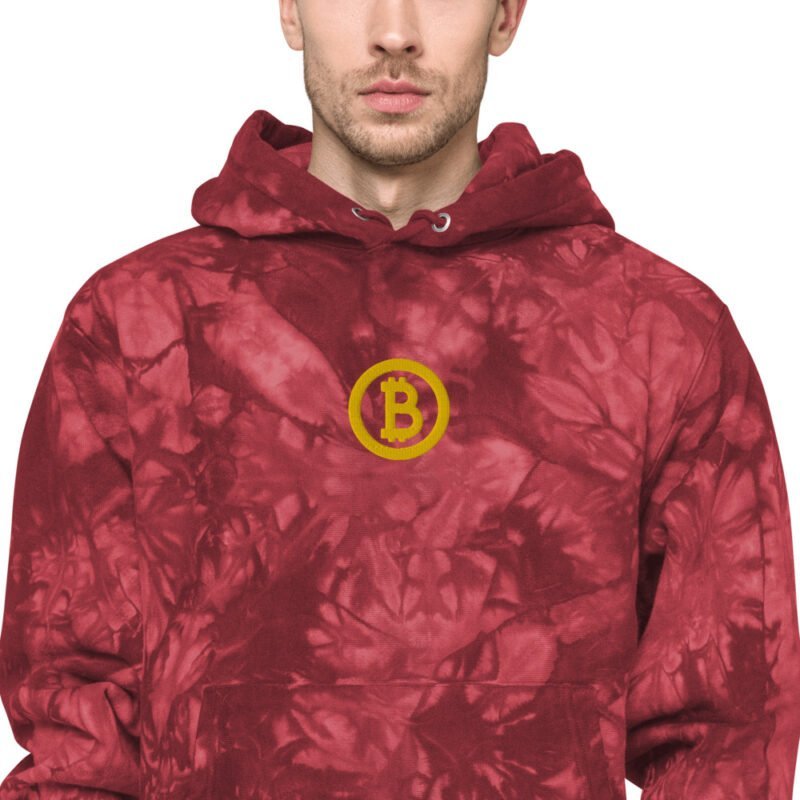 Bitcoin Unisex Champion tie-dye hoodie - Image 2